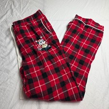 Disney Store Lounge Pants Christmas Mickey Plaid Medium