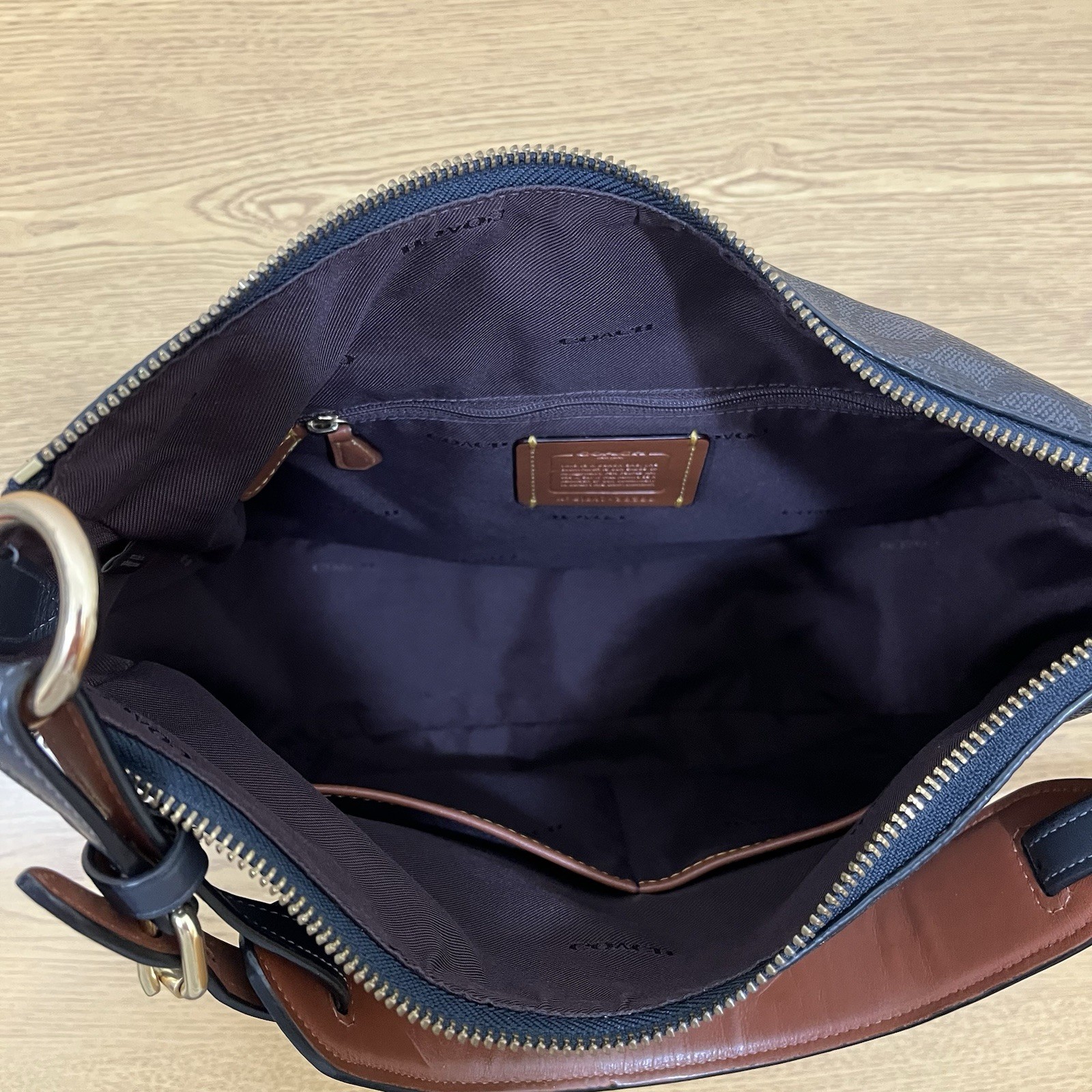 COACH Sutton Signature Hobo Bag with Tassel In Charco… - Gem