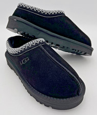 Women's UGG Tasman II Suede/Sheepskin/Fur Slippers - Black - US Size 5 - New