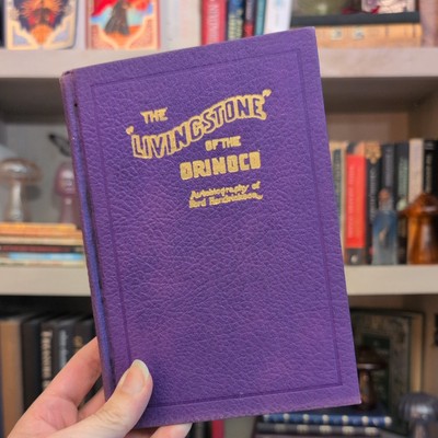 Vintage The Livingstone of the Orinoco Purple Leatherbound Book 1942