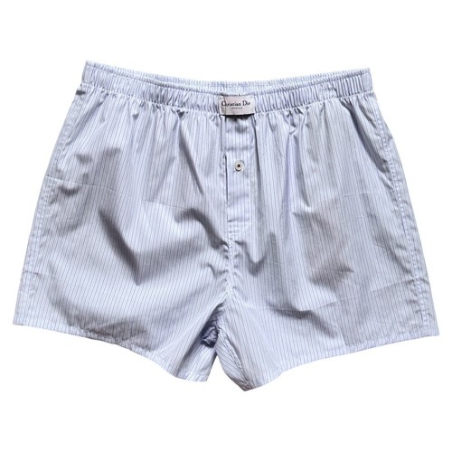 NWT Dior COUTURE Blue Striped Cotton Boxer - Picture 8 of 8