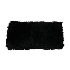 Balenciaga Mouton Trim Leder Clutch Tasche schwarz defekt Vintage authentisch