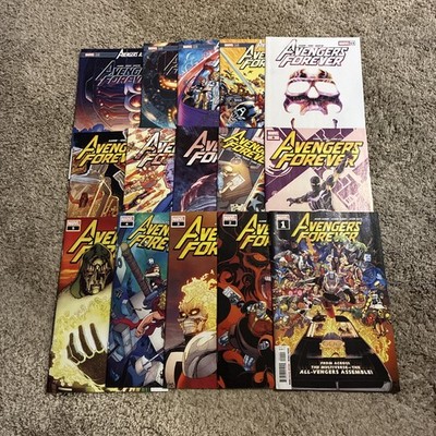 Avengers Forever #1-15, 2021 Marvel Comics Full Run Complete Set Aaron