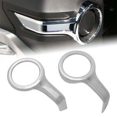 Chrome Nebelscheinwerfer Blende Zierringe Abdeckung für Honda Goldwing GL1800