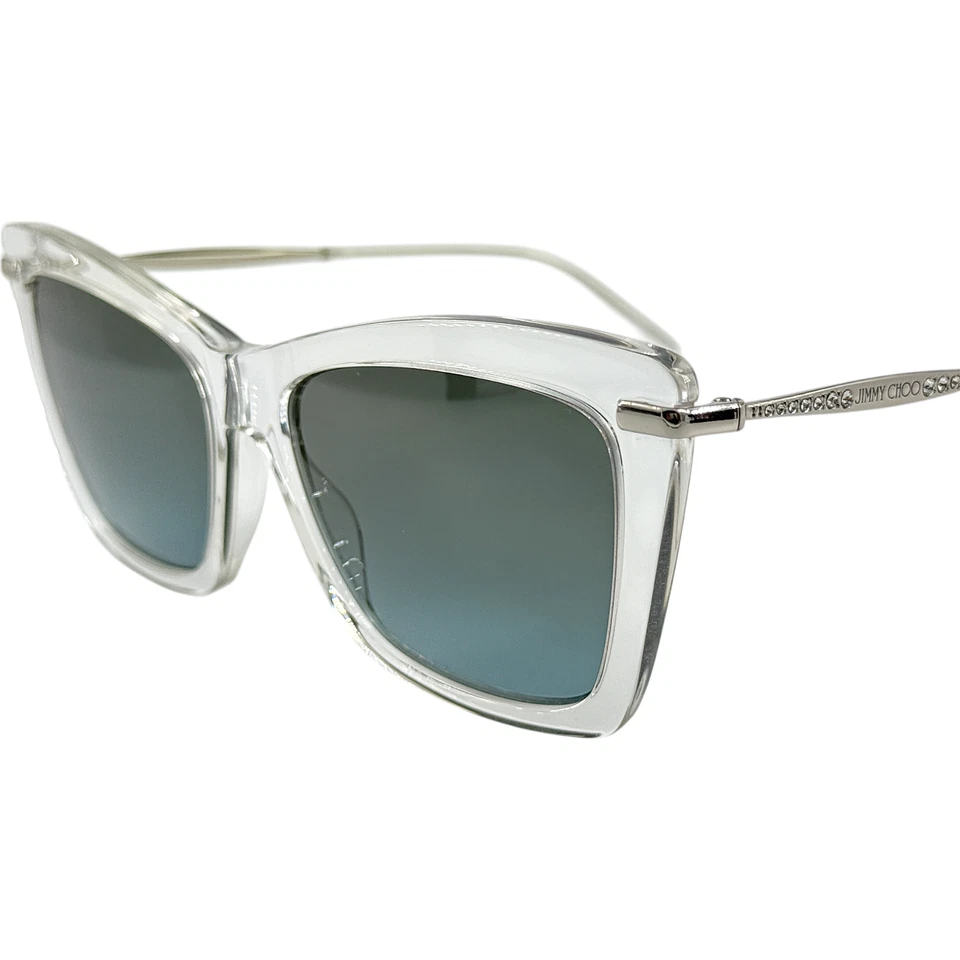 Marco de gafas de plástico para mujer Jimmy Choo SadyS 0900I7 transparente con gris gasolina 56-17 Foto 2 de 4