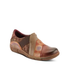 L'Artiste L Artiste Women s LATA Hand-Painted Closed Back Shoe with Removable Fo