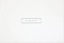 White Guest Book (bonded leather) - hardcover Peter Pauper Press