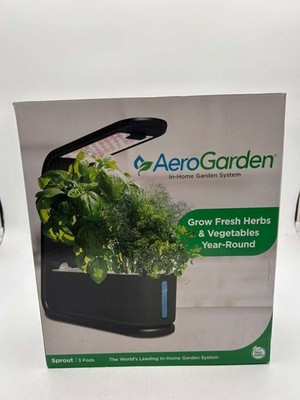 AeroGarden Sprout 3-Pods In-Home Garden System 10W LED Garden Free Seed Pot Kit