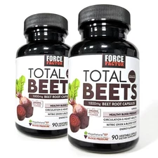 2PCS Total Beets Blood Pressure Support Beet Root Capsules, Circulation Support