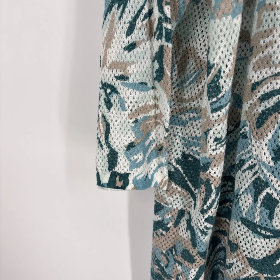 Cárdigan abierto Catherines para mujer 5X tejido abierto floral resort crucero costero boho Foto 4 de 4