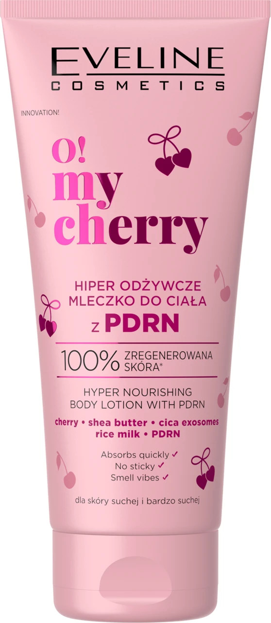 Eveline O! My Cherry Hyper Nourishing Body Lotion with Pdrn Rice Milk 200ml