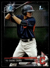 2017 Bowman Chrome Prospects Yu-Cheng Chang Cleveland Indians #BCP79