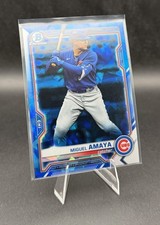 2021 Bowman Chrome Sapphire Miguel Amaya - Prospects #BCP-192 Chicago Cubs