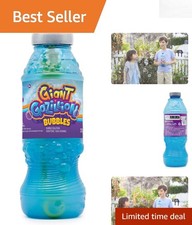 Giant Non-Toxic Bubble Solution 1 L   Creates Huge Bubbles, 7-in-1 Wand Included