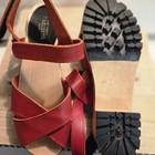 Swedish Hasbeens Sky High Wooden Clogs Sandals Wood Shoes Merci Womens 37 7/7.8 — photo 9