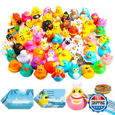 100 Pcs Cruise Duck Kit: 30 Ducks, 30 Tags, 40 Bands - Fun Cruise Ship Game Gift
