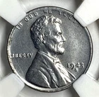 1943-S Lincoln Wheat STEEL Penny Extremely Fine+ 1c Cent