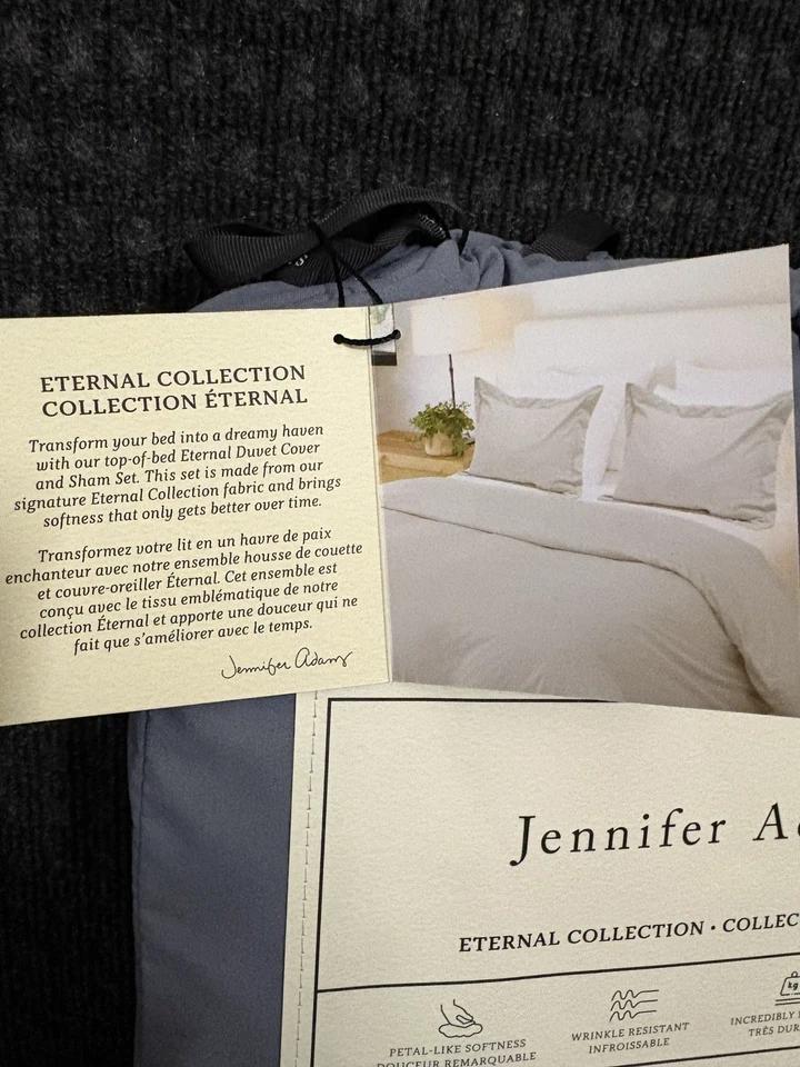 Jennifer Adams JUEGO DE FUNDA NÓRDICA 3 PIEZAS KING / CAL KING JUEGO DE FUNDA NÓRDICA AZUL Foto 3 de 4