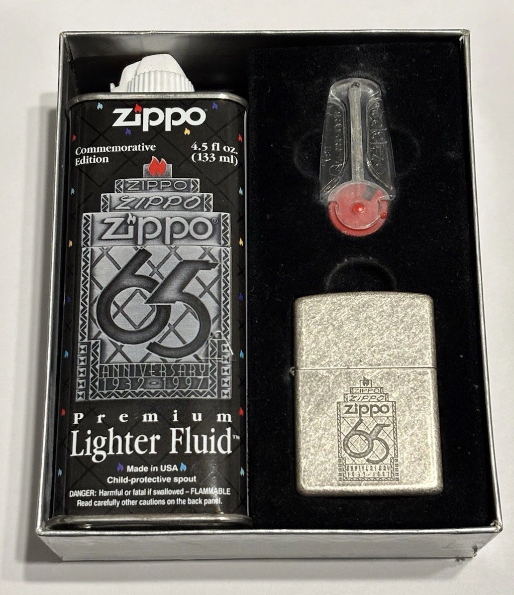 1997 Zippo 65th Anniversary Limited Edition Collectors Set With