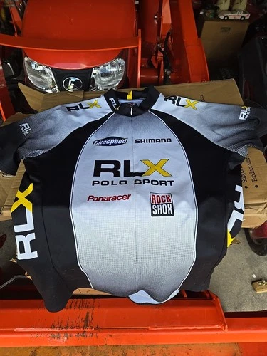 Ralph Lauren Polo Sport Cycling Rlx Biking Bike Shirt Jersey Vintage XL