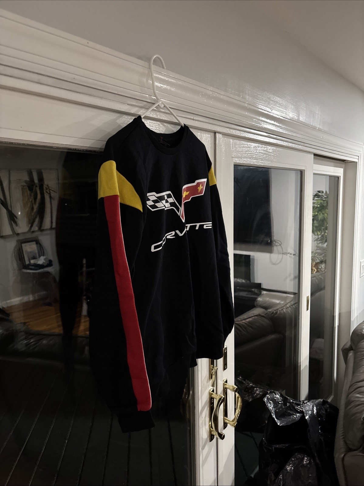 Black Medium Long Sleeve Corvette Sweatshirt - image 2