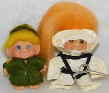 Vint 60's Thomas Dam-Dam Things Originals 3inch SPACE TROLL, Scandia USMC Marine