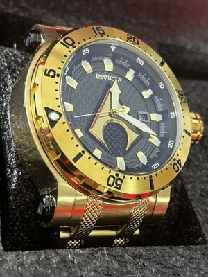 その他 Invicta Men's DC Comics Gold-Tone Steel Bracelet & Case Quartz Black Dial Analog Watch 29060 Invicta DC Comics Aquaman Automatic Watch Limited Edition Gold Clr