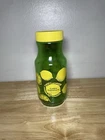 Vintage Anchor Hocking Green Glass Lemon Juice Lemonade Jar Carafe Pitcher Lid!