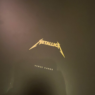 Metallica Original Venue Cards FanCards Collector's Deck