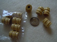 10 vintage Natural wood Barrel-shaped wood beads -16 mm