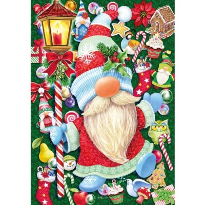 CHRISTMAS GONK * Wentworth Premium Wooden Christmas Mini Puzzle * 40 PCS