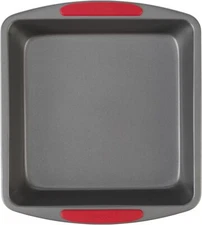 GoodCook MegaGrip 8" x Nonstick Steel Square Baking Pan with 8 x 8", Gray 
