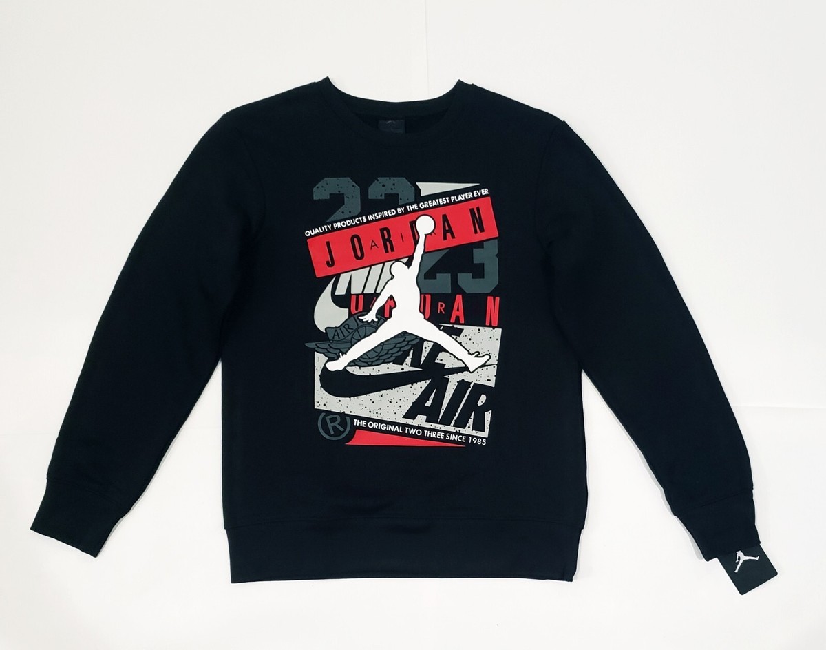 NIKE JORDAN JUMPMAN SweatShirt & Joggers 2Pc Set Size M (10-12