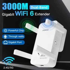 WIFI6 AX3000 Gigabit Wireless Repeater Router Dual Band 2.4/5Ghz Signal Booster