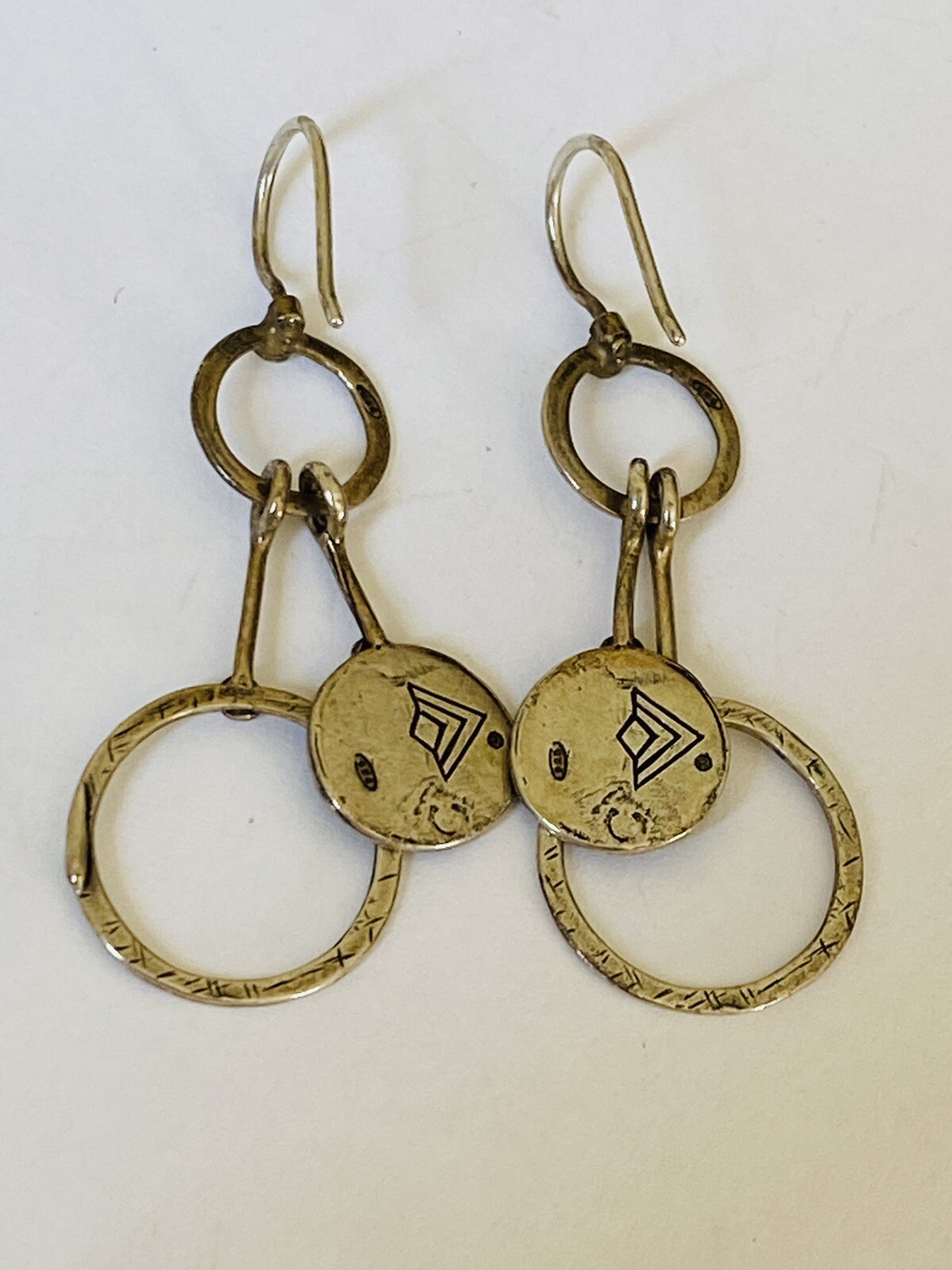 RARE Silpada Circle Disk Dangle Drop Hammered Oxi… - image 11