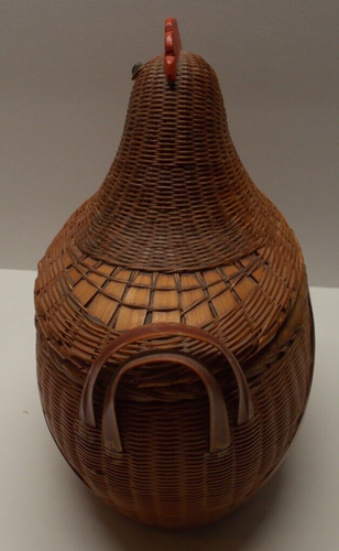 Cesta de gallinas de mimbre Shanghai vintage - Imagen 4 de 7