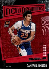 2019-20 Panini Status #24 Cameron Johnson New Beginnings Red Phoenix Suns