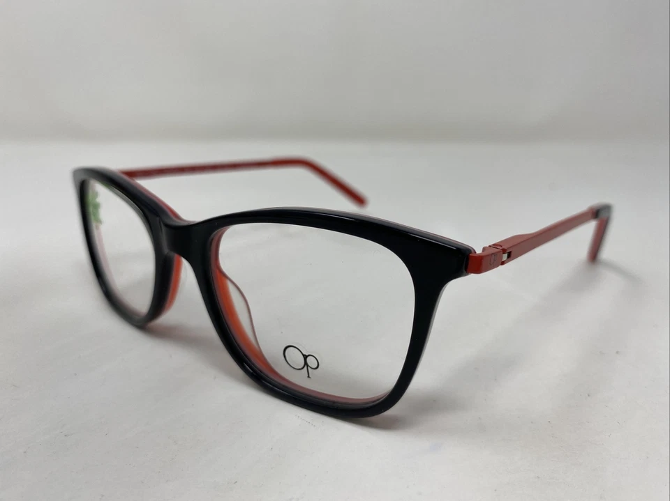 Ocean Pacific OP 855 BLACK LAMINATE 46-16-125 Full Rim Eyeglasses KIDS TK81 - Image 2 of 4