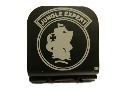 Jungle Expert Patch Laser Etched Aluminum Hat Clip Brim-it