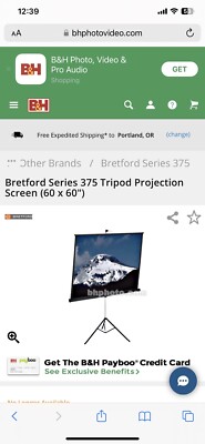 Bretford Tripod Projection Screen - 60'' x 60'' - Matte White - 85'' Diagonal