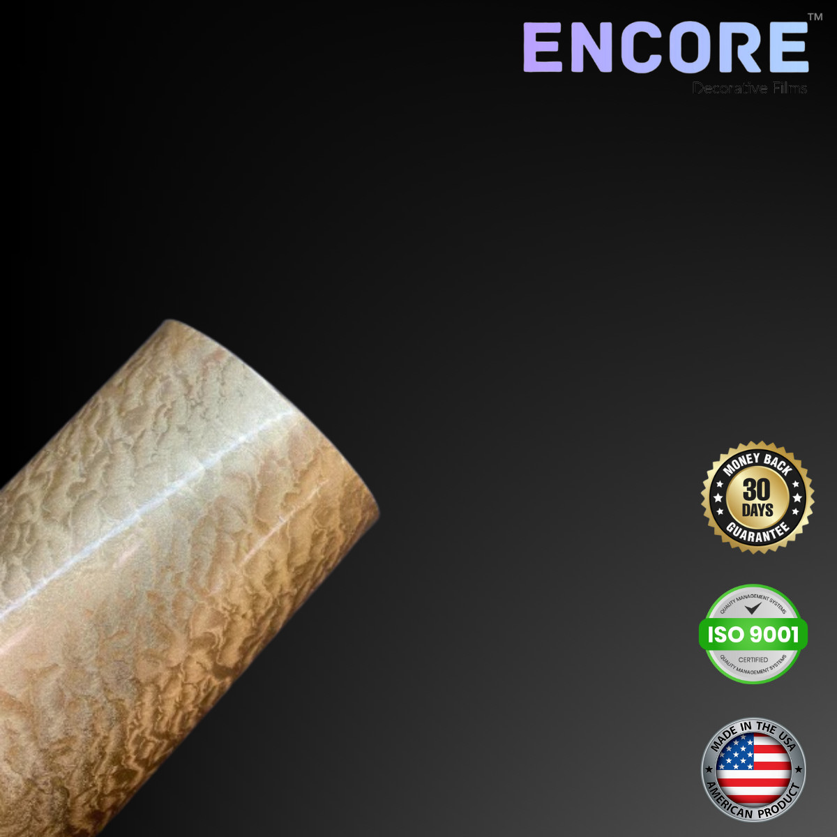 Encore® EFX21 Gold Leaf Adhesive Vinyl for Decals/Stickers - MADE IN USA