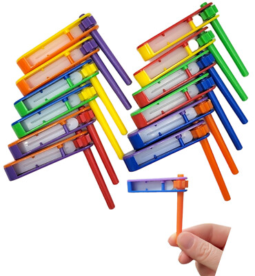 12 Colorful Ratchet Noise Makers Small Noisemakers Toys