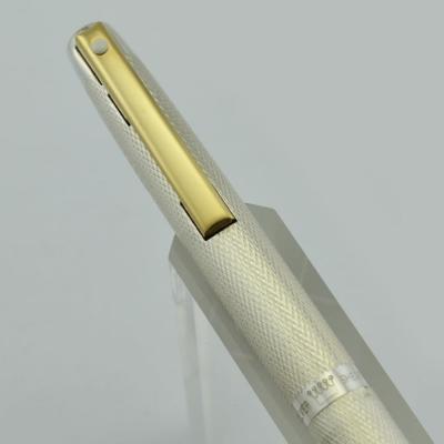 Sheaffer Imperial 826 Ballpoint Pen - Sterling, Barleycorn (New Old Stock)