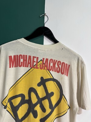 Michael Jackson 1988 Bad Tour Concert Tee Shirt All Over One Size