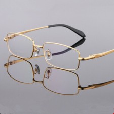 Titanium Reading Glasses Retro Fashion Mens Presbyopic Full Rim 250 375 400