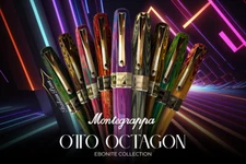 MONTEGRAPPA OTTO OCTAGON EBONITE BESPOKE FOUNTAIN PEN #5