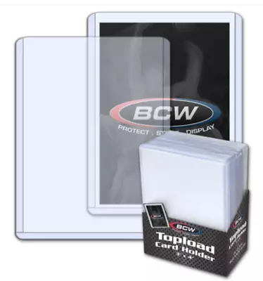 BCW Top Loaders Standard 59 79 108 138 168 197 240 360pt, Sleeves, Team Bags