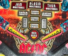 Flames - Pinball Machine Flipper Bat Topper MOD for Stern's AC DC & KISS Pinball
