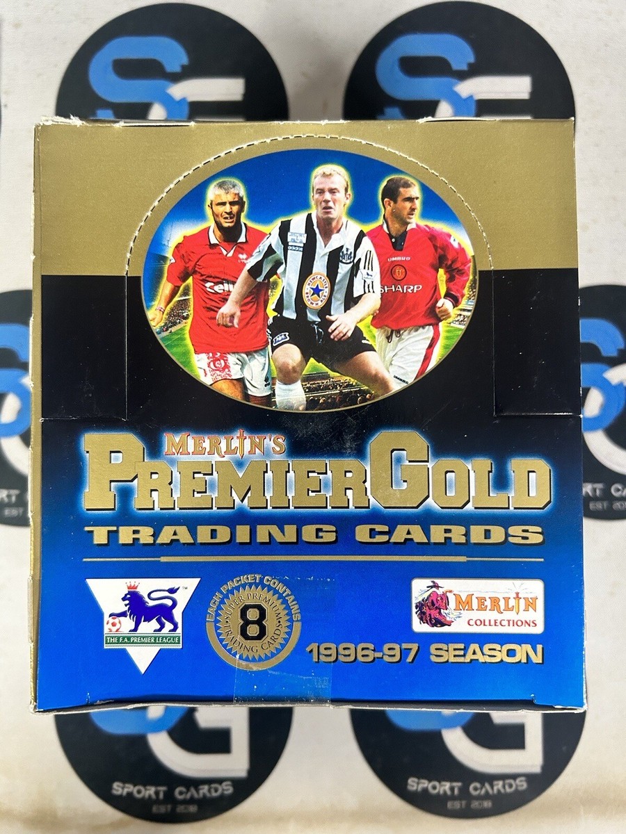 1996-97 Merlin's Premier Gold Soccer Case (12 Boxes) Beckham