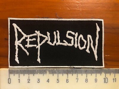 Repulsion rare printed / rubber patch , used